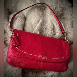 SOLD Coach Pebble Leather Campbell Wristlet